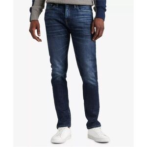 Lucky Brand 410 Athletic Fit Jeans Mens 33x30 Dark Wash Denim Straight Leg